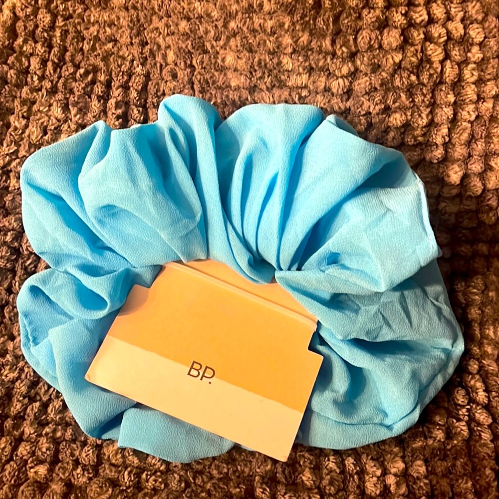 NWT BIG Beautiful Sky Blue Hair Scrunchie from Nordstrom